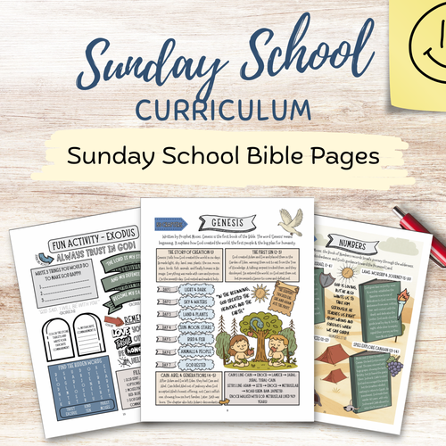 Sunday School Curriculum for Kids & Youth Groups, Old & New Testament Activities