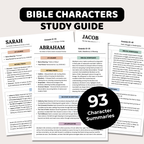 Bible Character Study Guide, 90 Bible Character Summaries