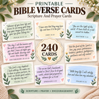 Printable Bible Verse Cards, Scripture And Prayer Cards