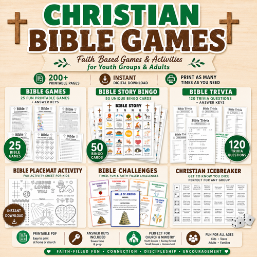 Christian Bible Games, Faith Based Games & Activities for Youth Groups & Adults