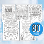Kids Bible Verse Coloring Pages, Christian Coloring Pages, Instant Download