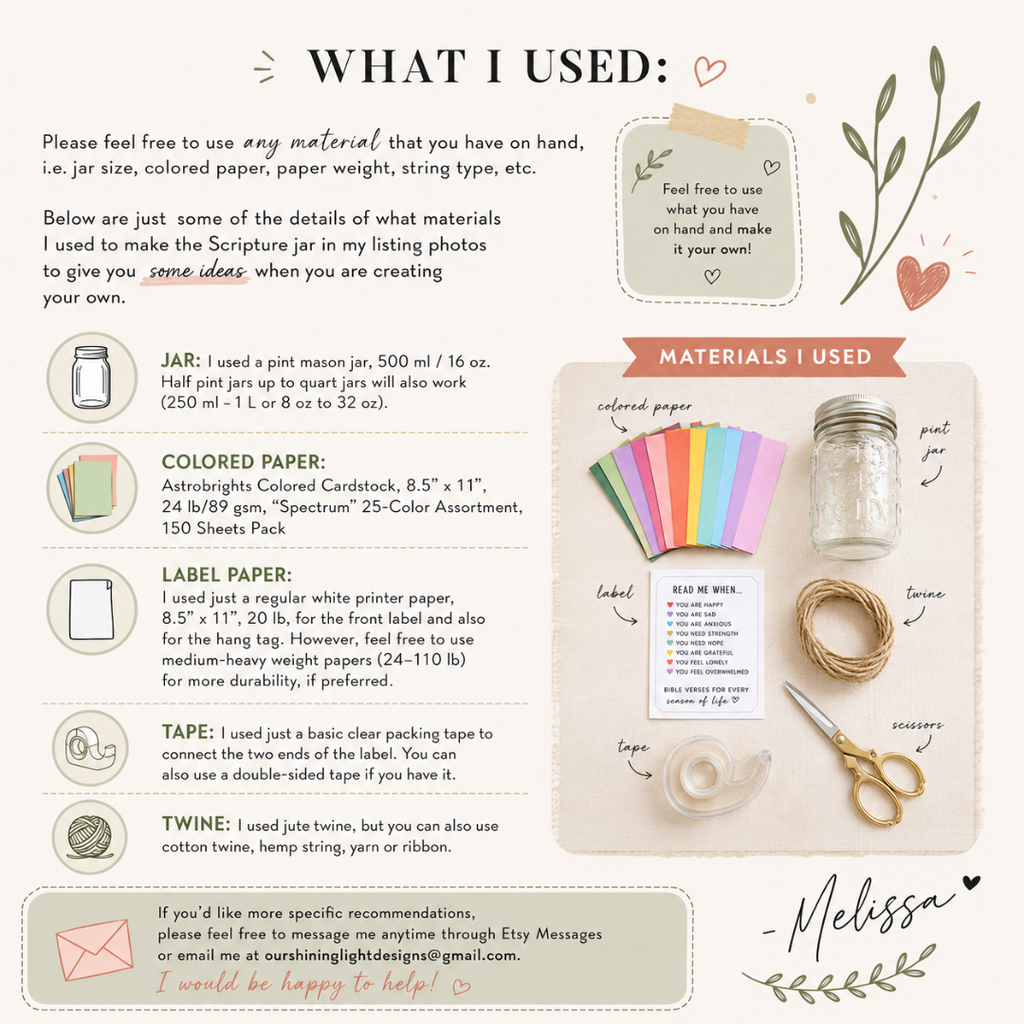 DIY Bible Verses Jar for Emotions, Color Coded Bible Verses