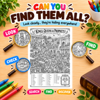 Search And Find Bible Game, Christian Activity For Kids