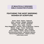 Women of the Bible, Character Study Guide,  Old & New Testament, 55 Women