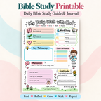 Bible Study Printable, Daily Bible Study Guide And Journal