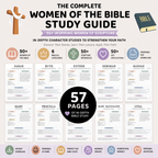 Women of the Bible, Character Study Guide,  Old & New Testament, 55 Women