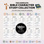 Bible Character Study Guide, 90 Bible Character Summaries