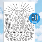Kids Bible Verse Coloring Pages, Christian Coloring Pages, Instant Download