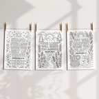 200 Bible Verse Coloring Pages, Coloring for Kids & Adults, Instant Download
