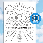 Kids Bible Verse Coloring Pages, Christian Coloring Pages, Instant Download