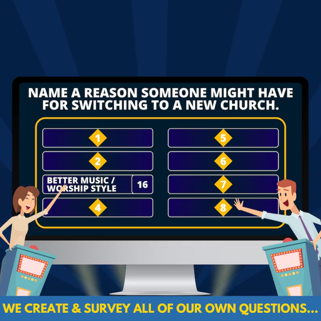 Bible Friendly Feud Game, PowerPoint Game, Christian Activities for Bible Study & Youth Group Games