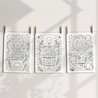 200 Bible Verse Coloring Pages, Coloring for Kids & Adults, Instant Download