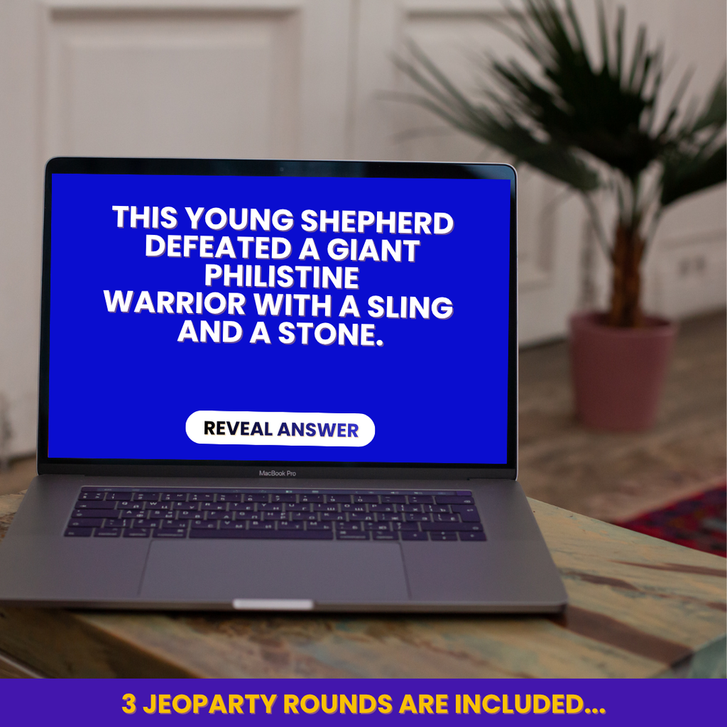Bible Jeoparty Game, Bible Trivia Questions, Youth & Adult-Approved