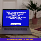 Bible Jeoparty Game, Bible Trivia Questions, Youth & Adult-Approved