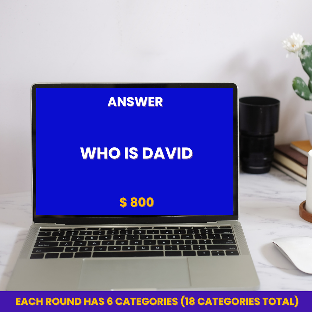 Bible Jeoparty Game, Bible Trivia Questions, Youth & Adult-Approved